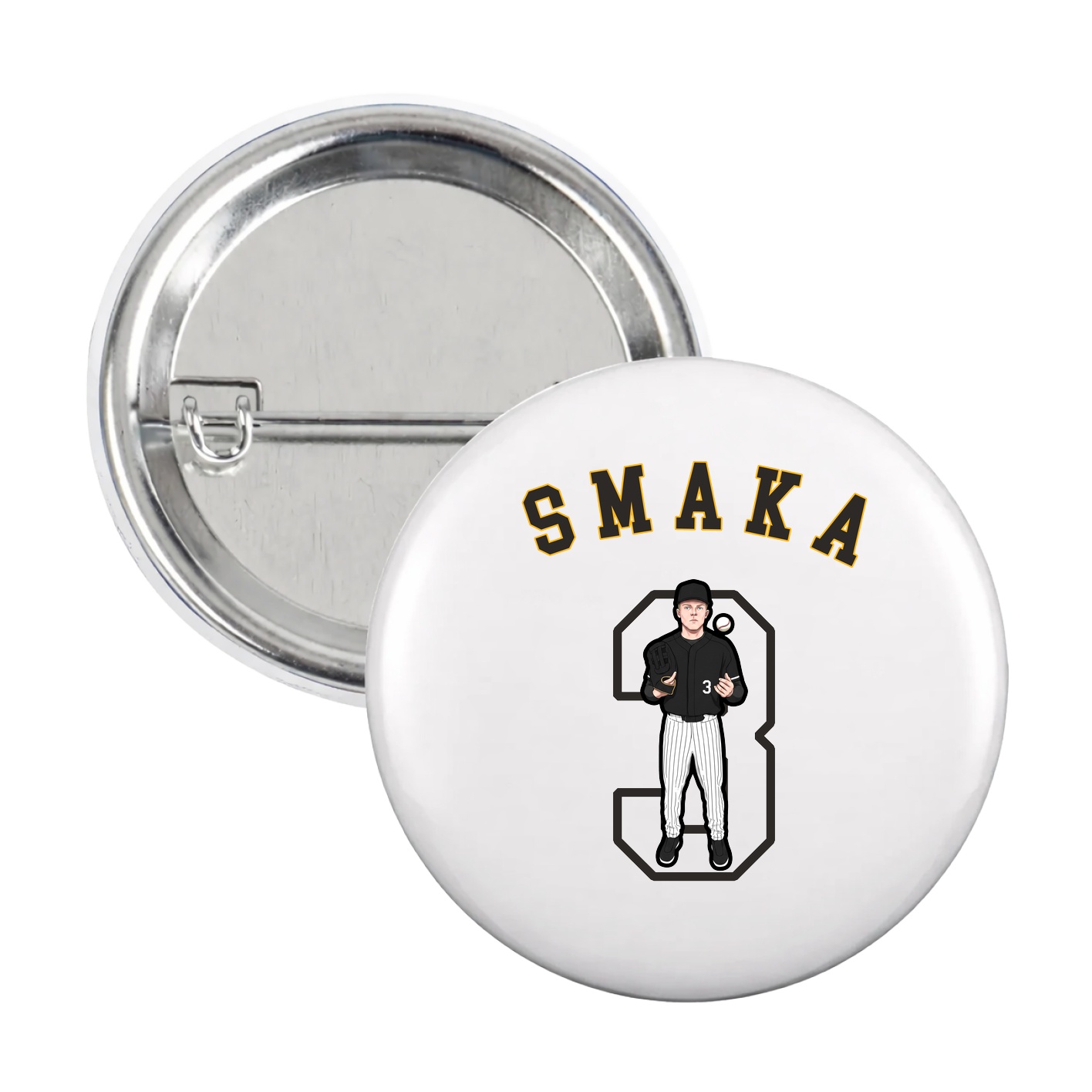 Game Day Button — Shirsey Arch in White