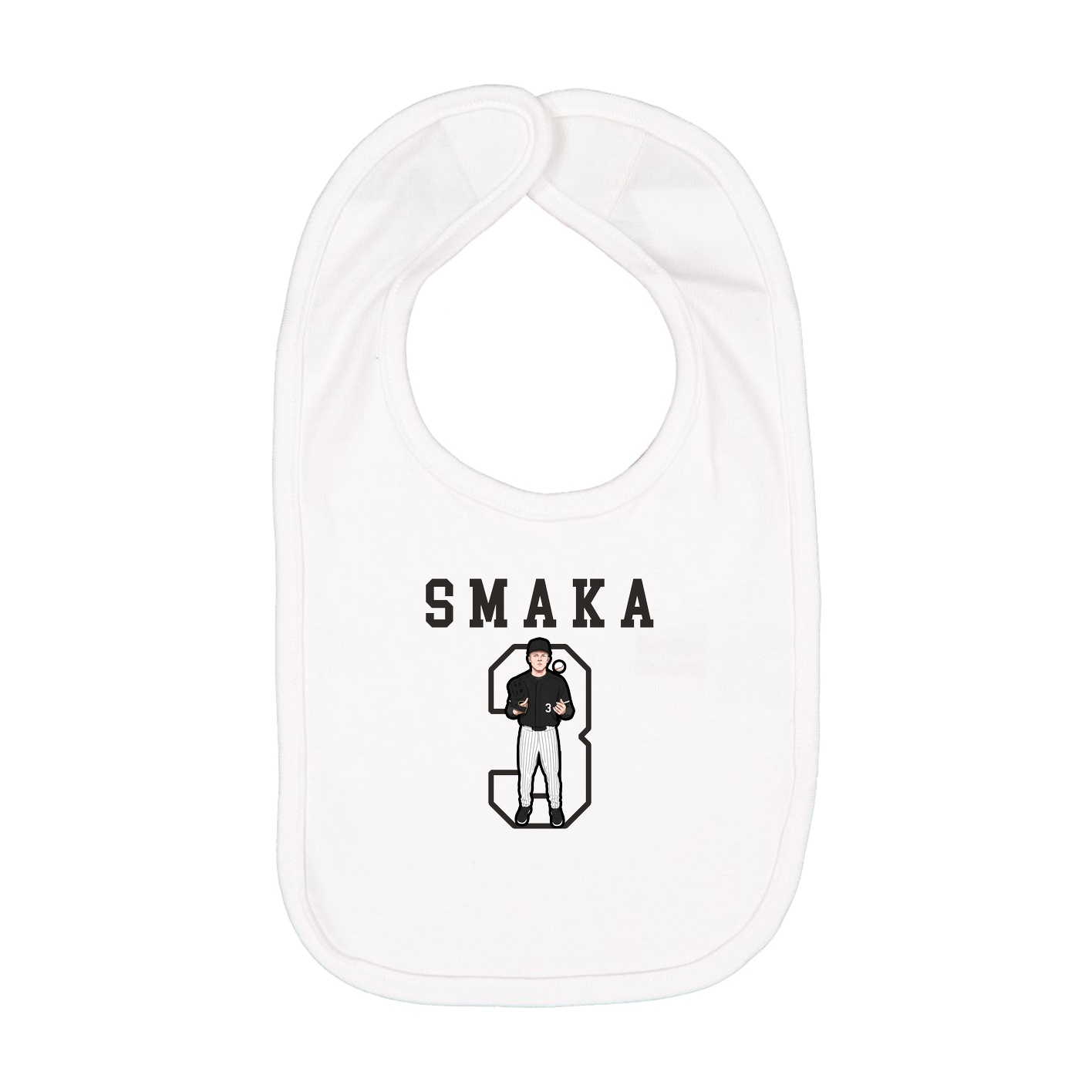 Infant Bib — Shirsey in White