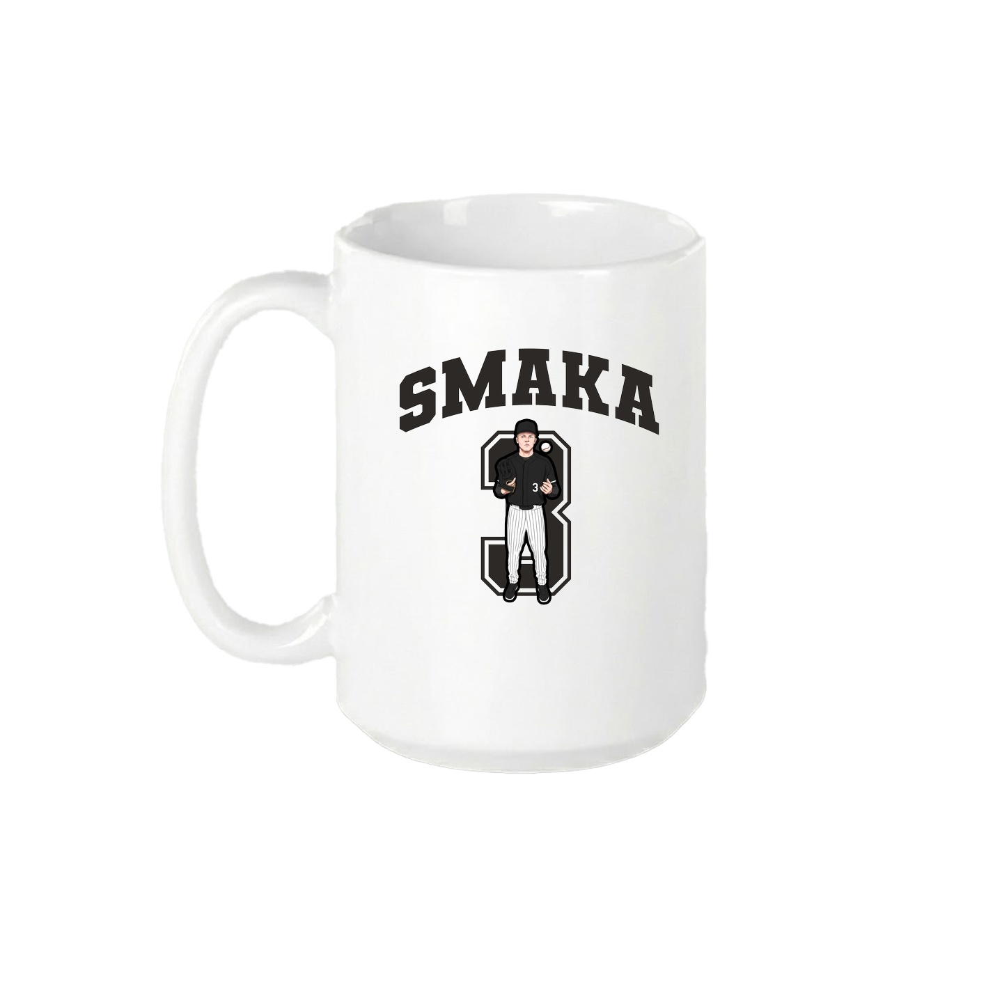 15oz Coffee Mug — Number in White