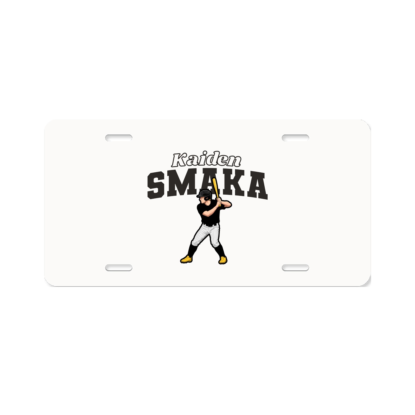 License Plate — Name Arch in Classic