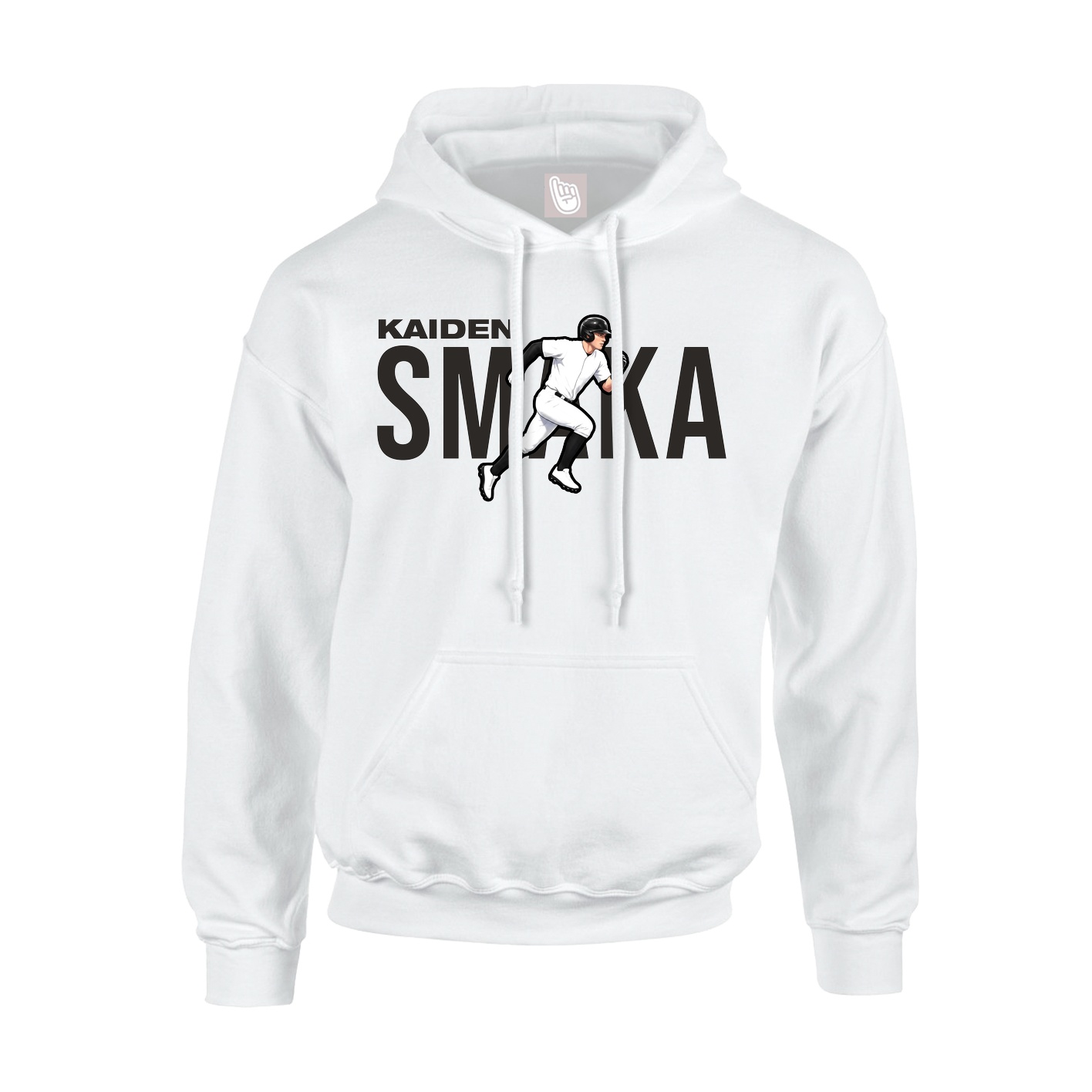 Youth Hoodie — Player Name in White