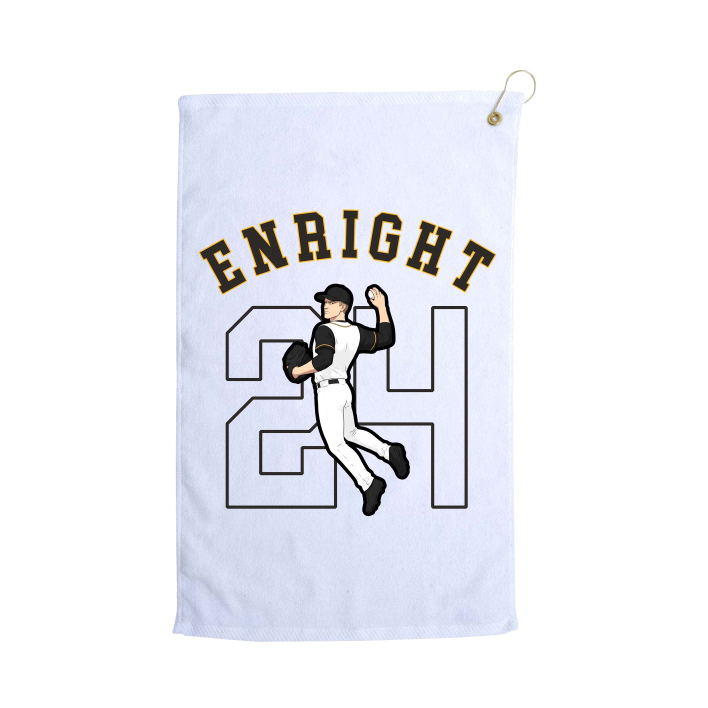 Golf Towel — Shirsey Arch in White