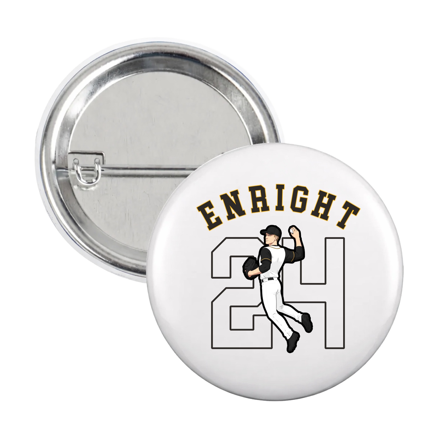 Game Day Button — Shirsey Arch in White