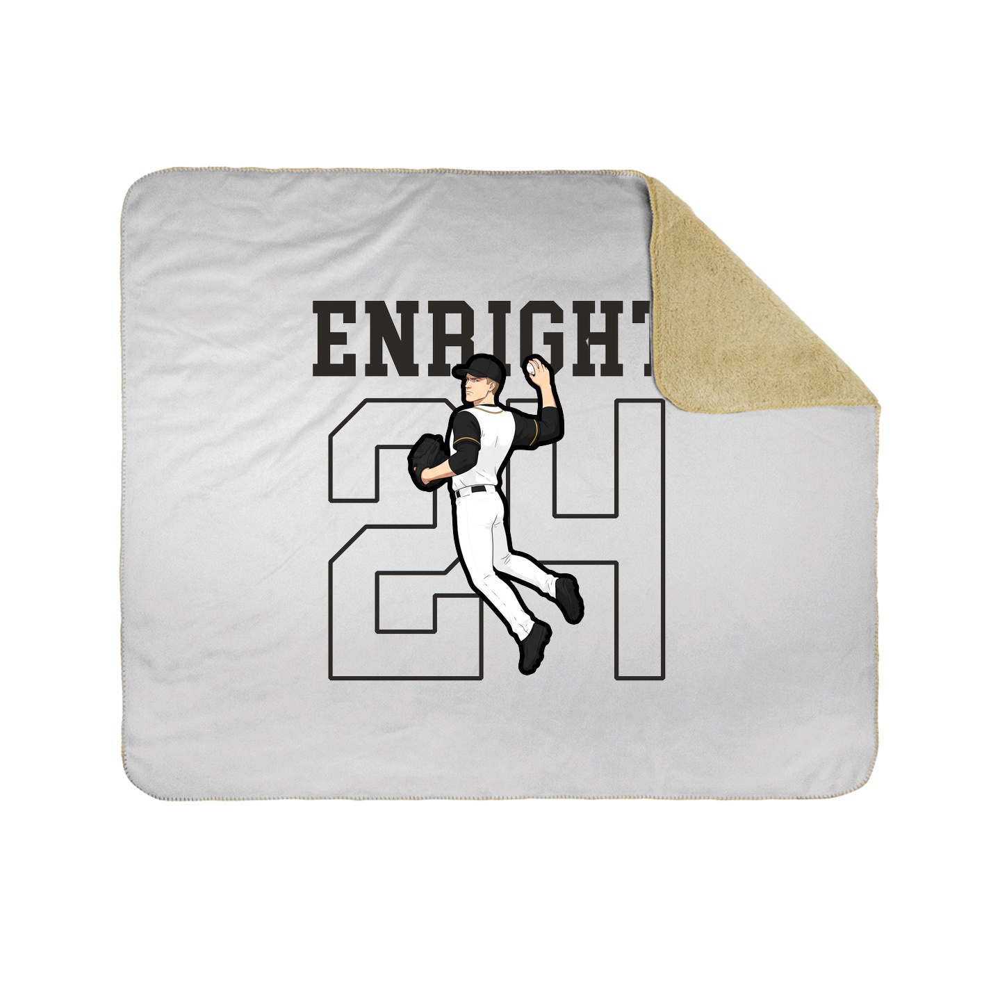 50x60 Sherpa Lined Throw Blanket