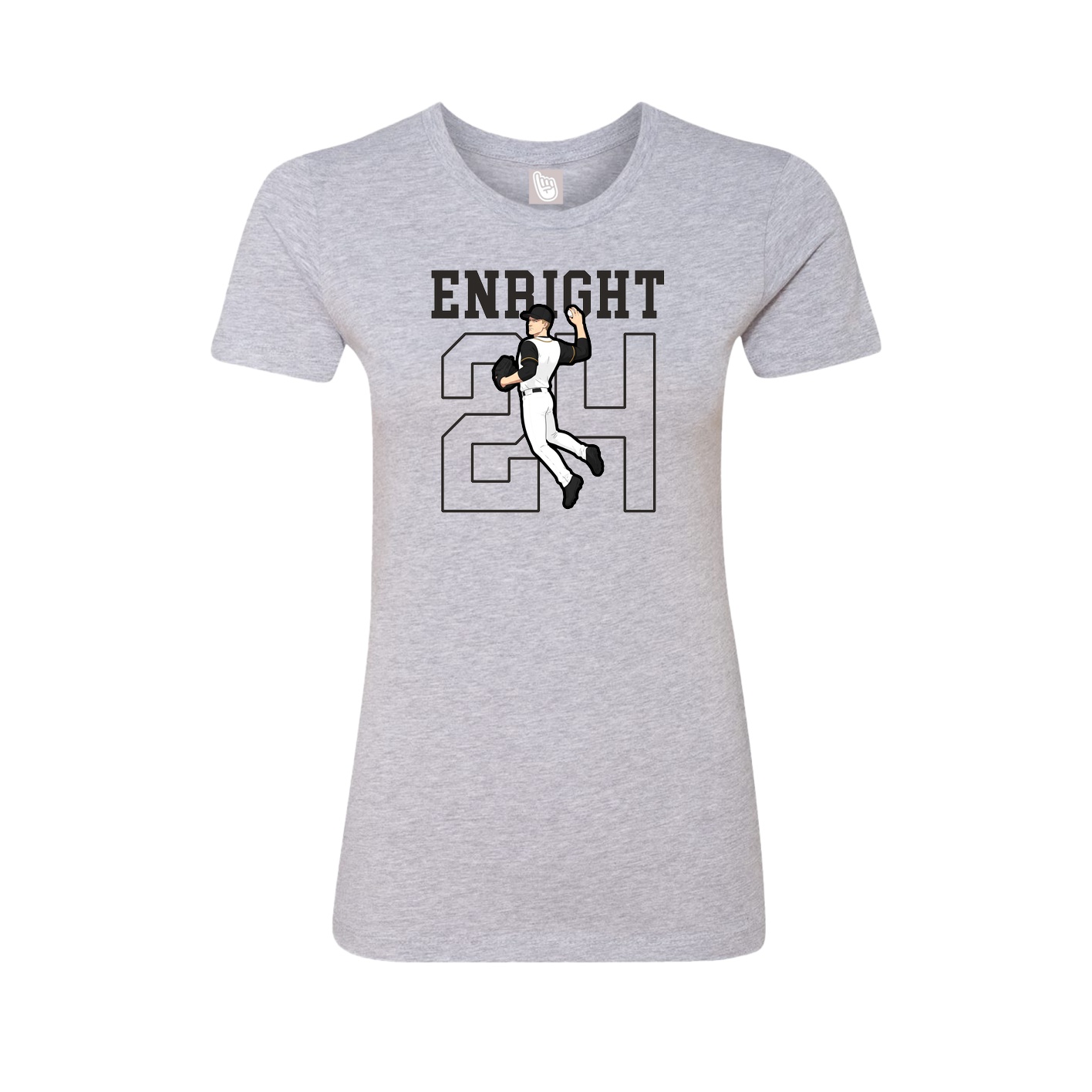 Fitted Women's Tee — Shirsey in Grey