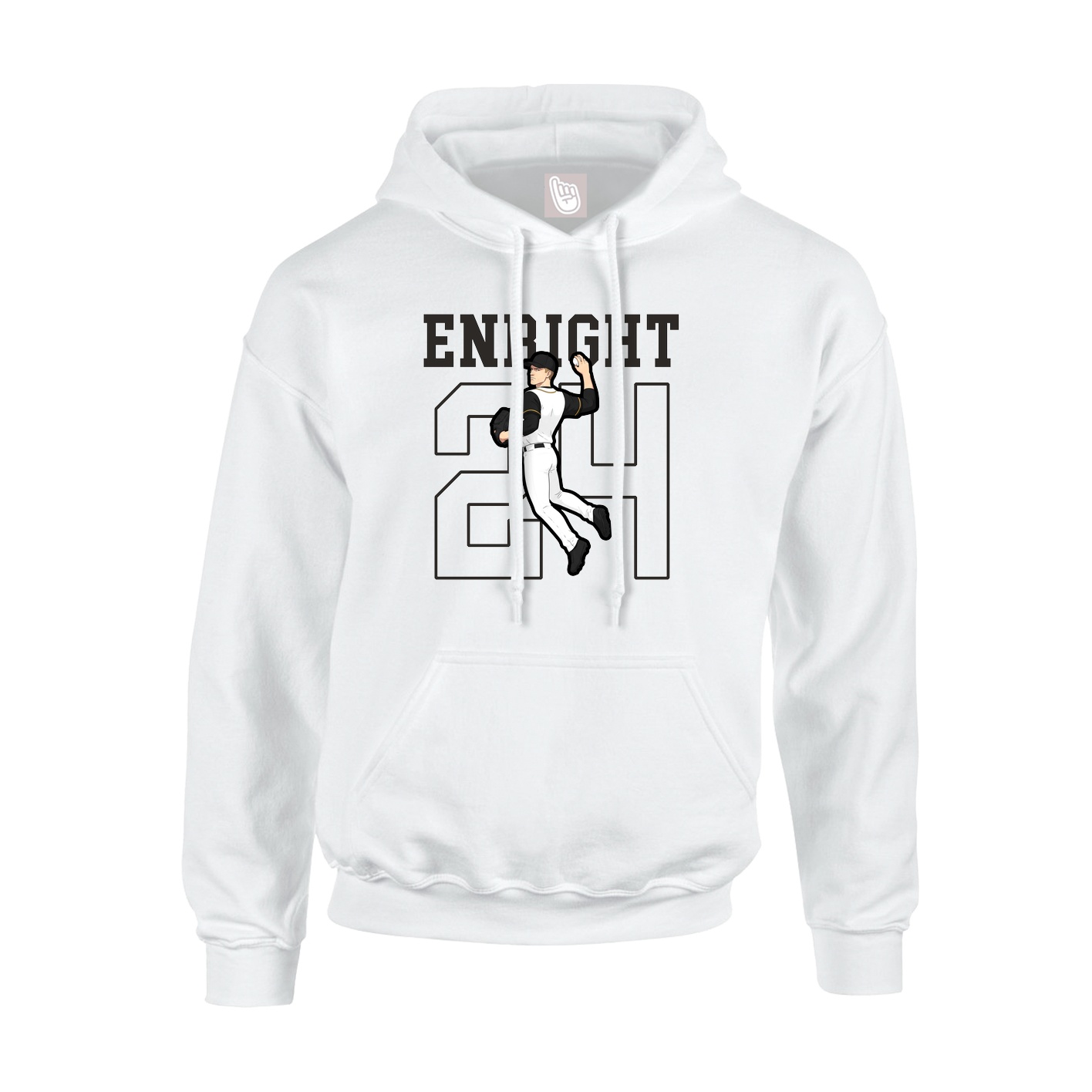 Hoodie — Shirsey in White