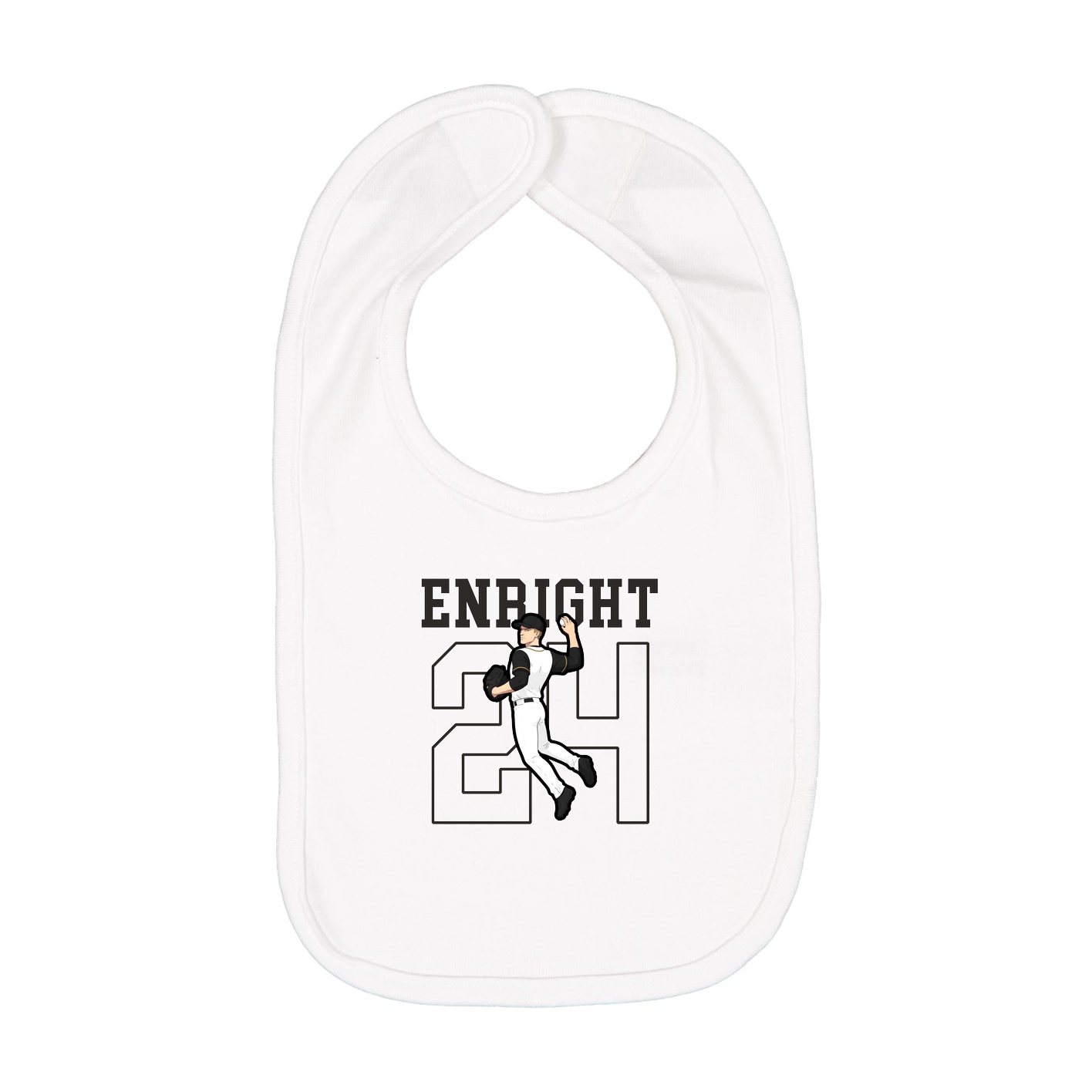 Infant Bib — Shirsey in White
