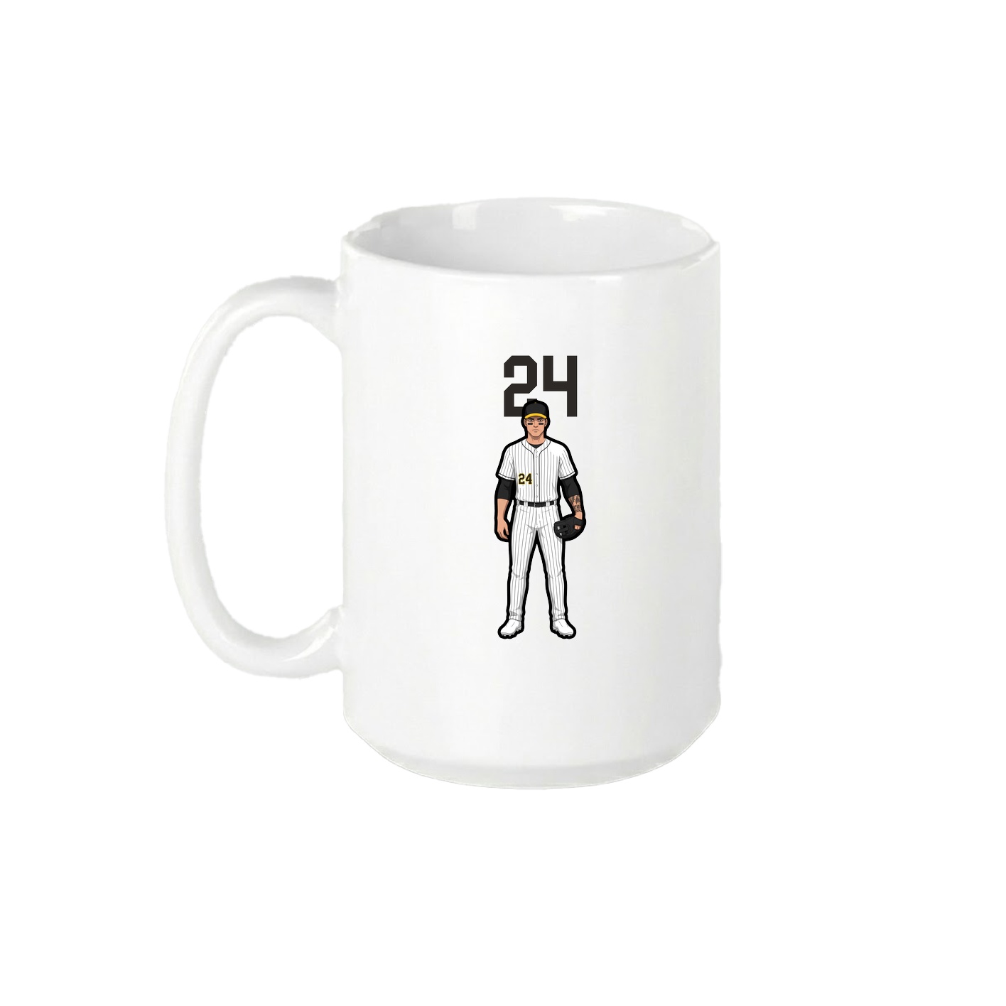 15oz Coffee Mug — Number Top in White