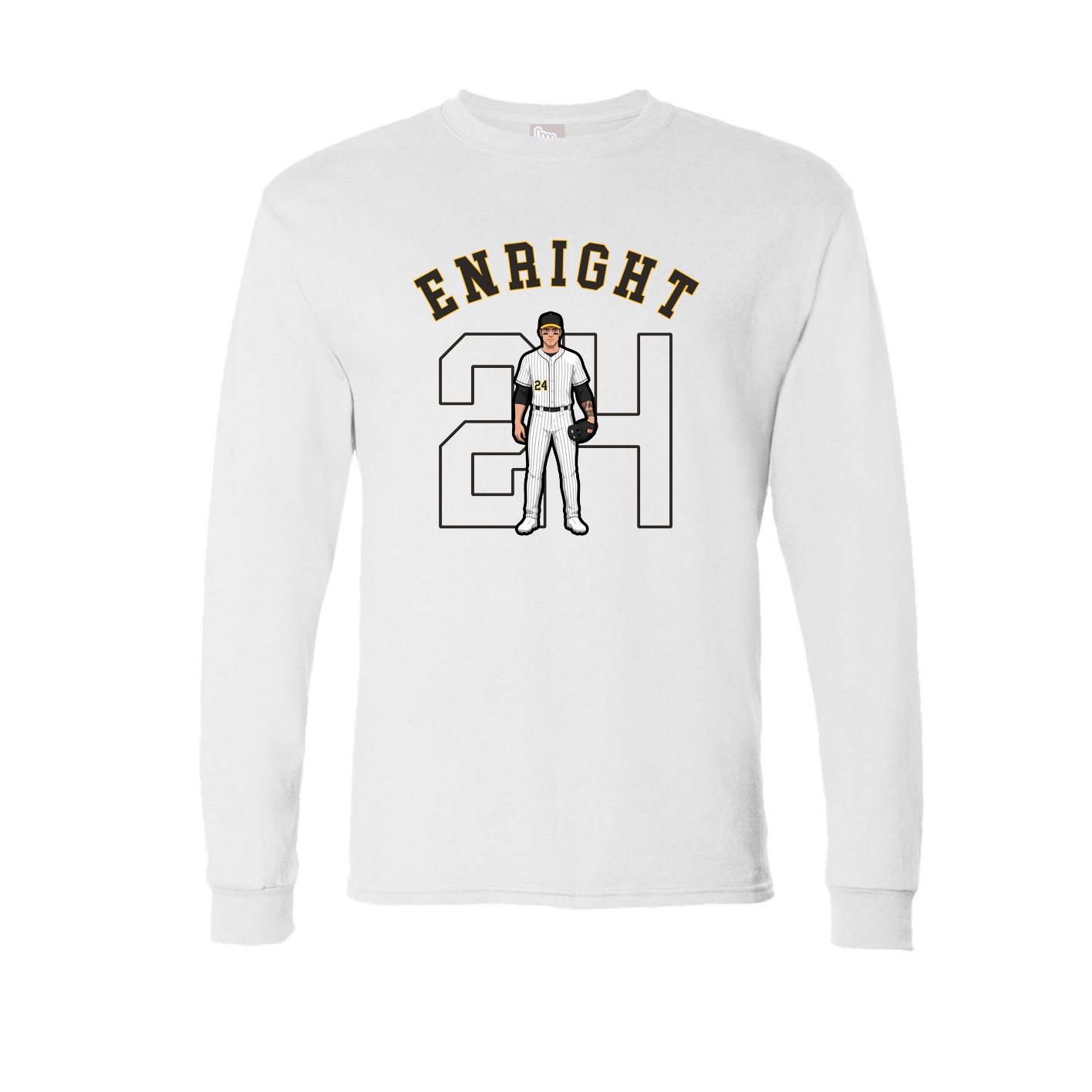 Long Sleeve Tee — Shirsey Arch in White