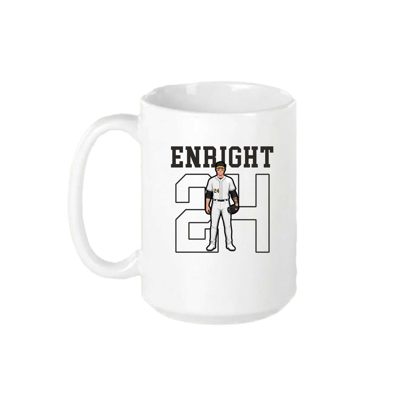 15oz Coffee Mug — Shirsey in White