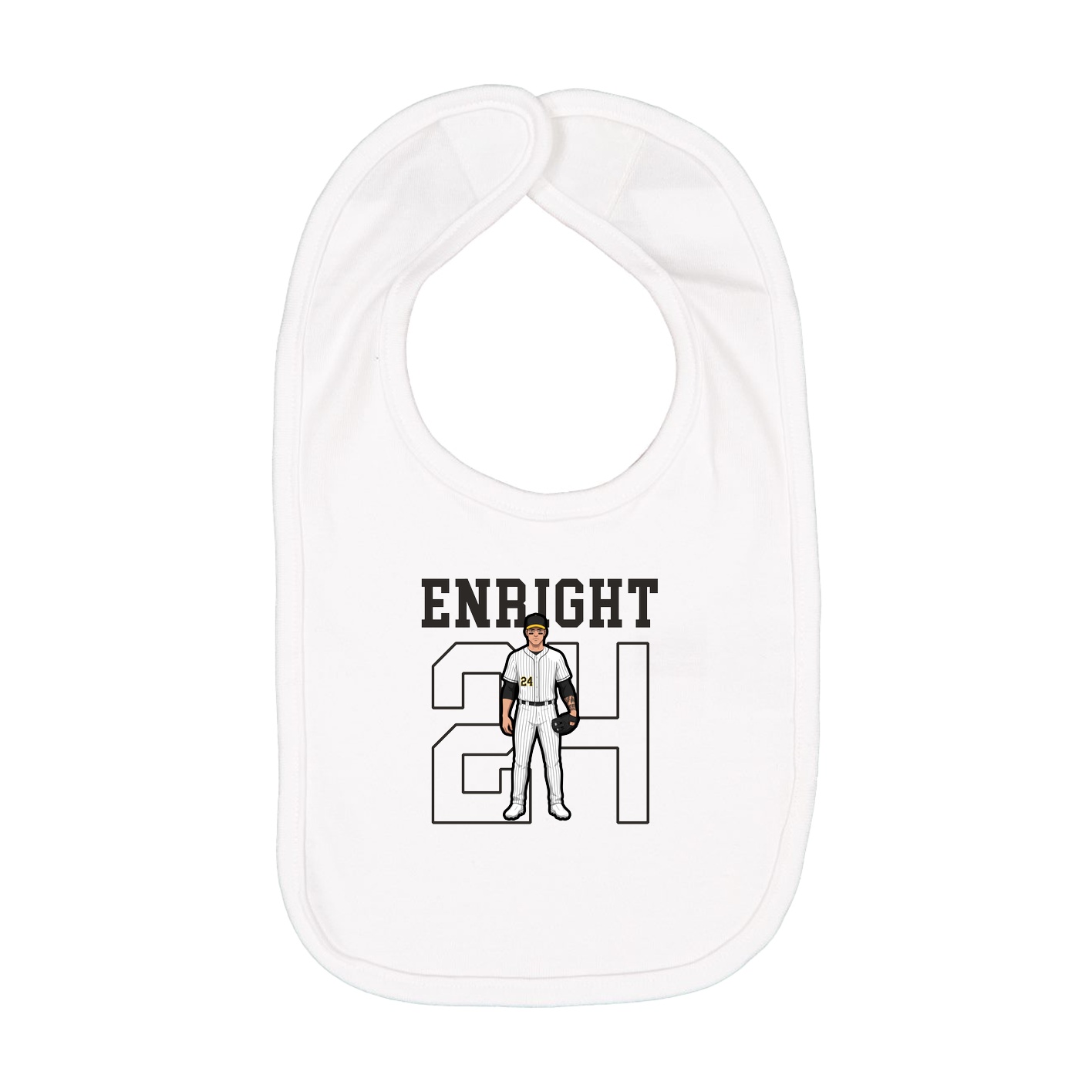 Infant Bib — Shirsey in White
