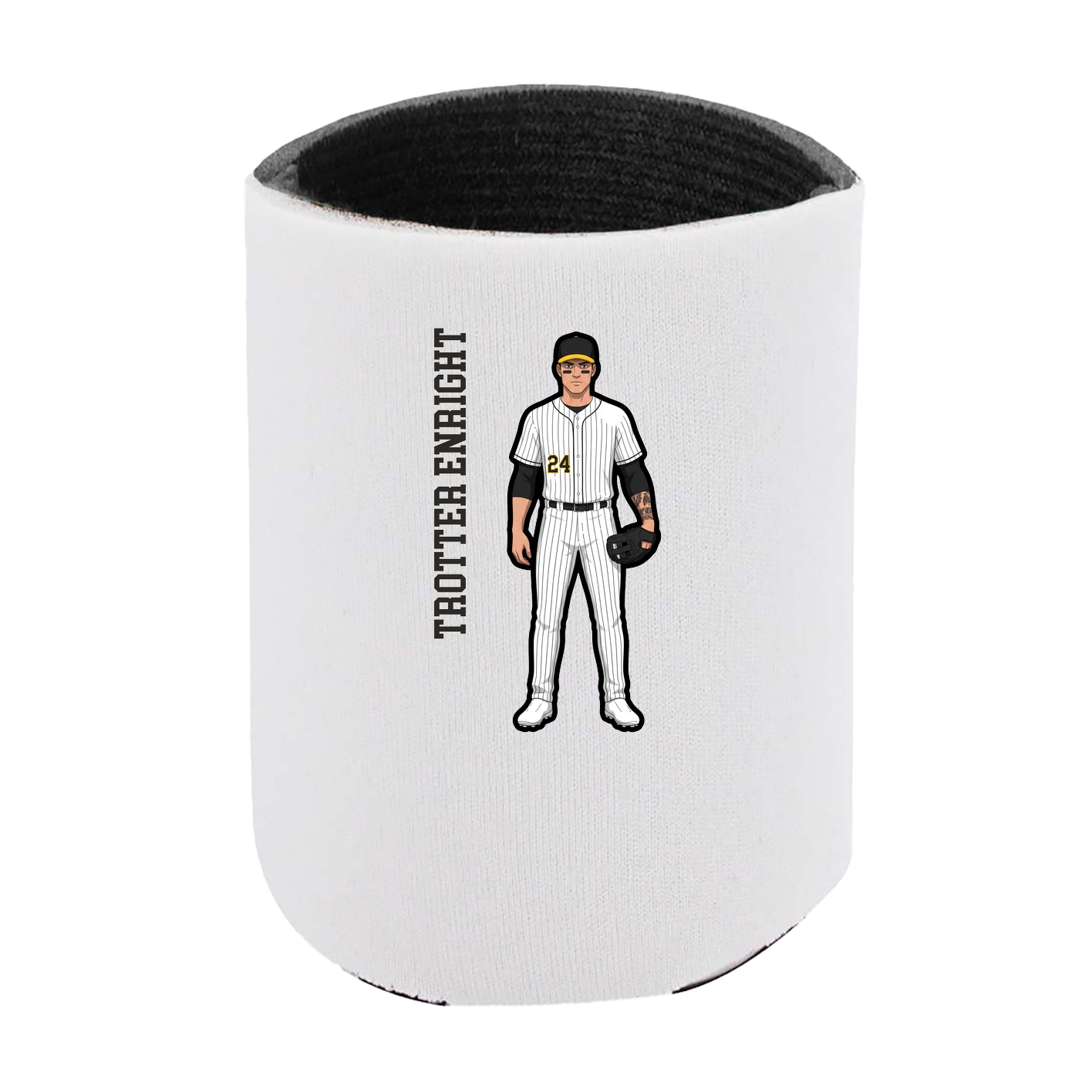 Can Holder — Name Vertical in White