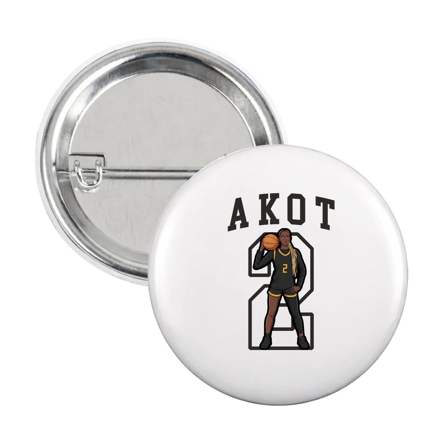 Game Day Button — Shirsey in White