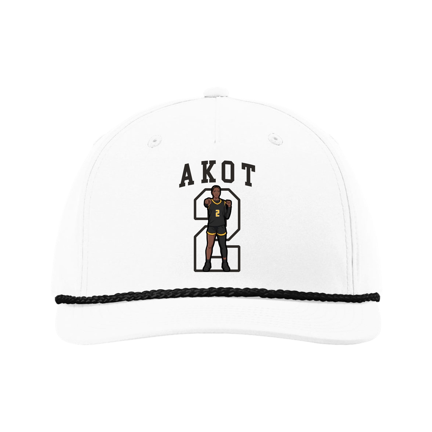 Five-Panel Classic Rope Cap — Shirsey in White