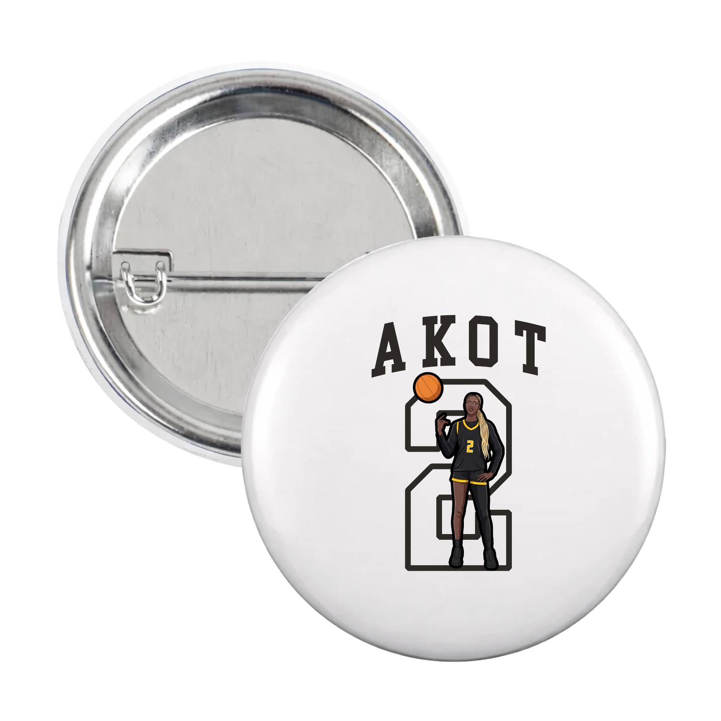 Game Day Button — Shirsey in White