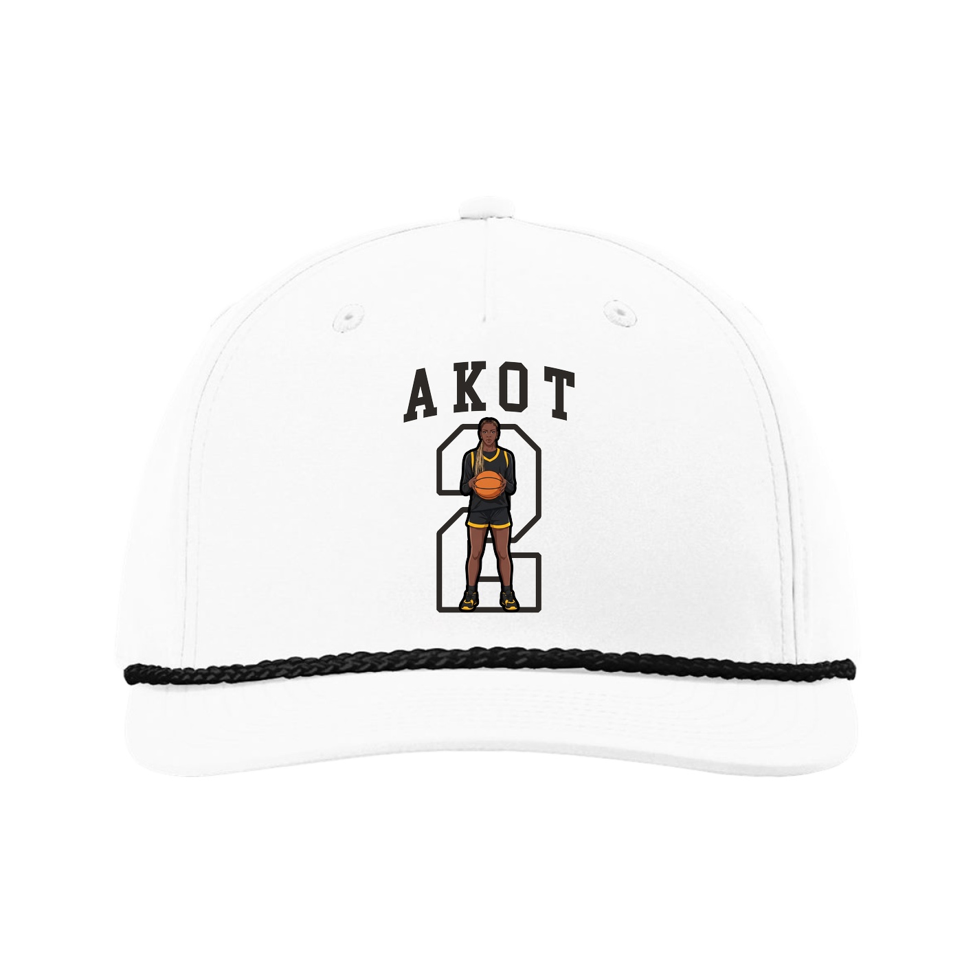 Five-Panel Classic Rope Cap — Shirsey in White