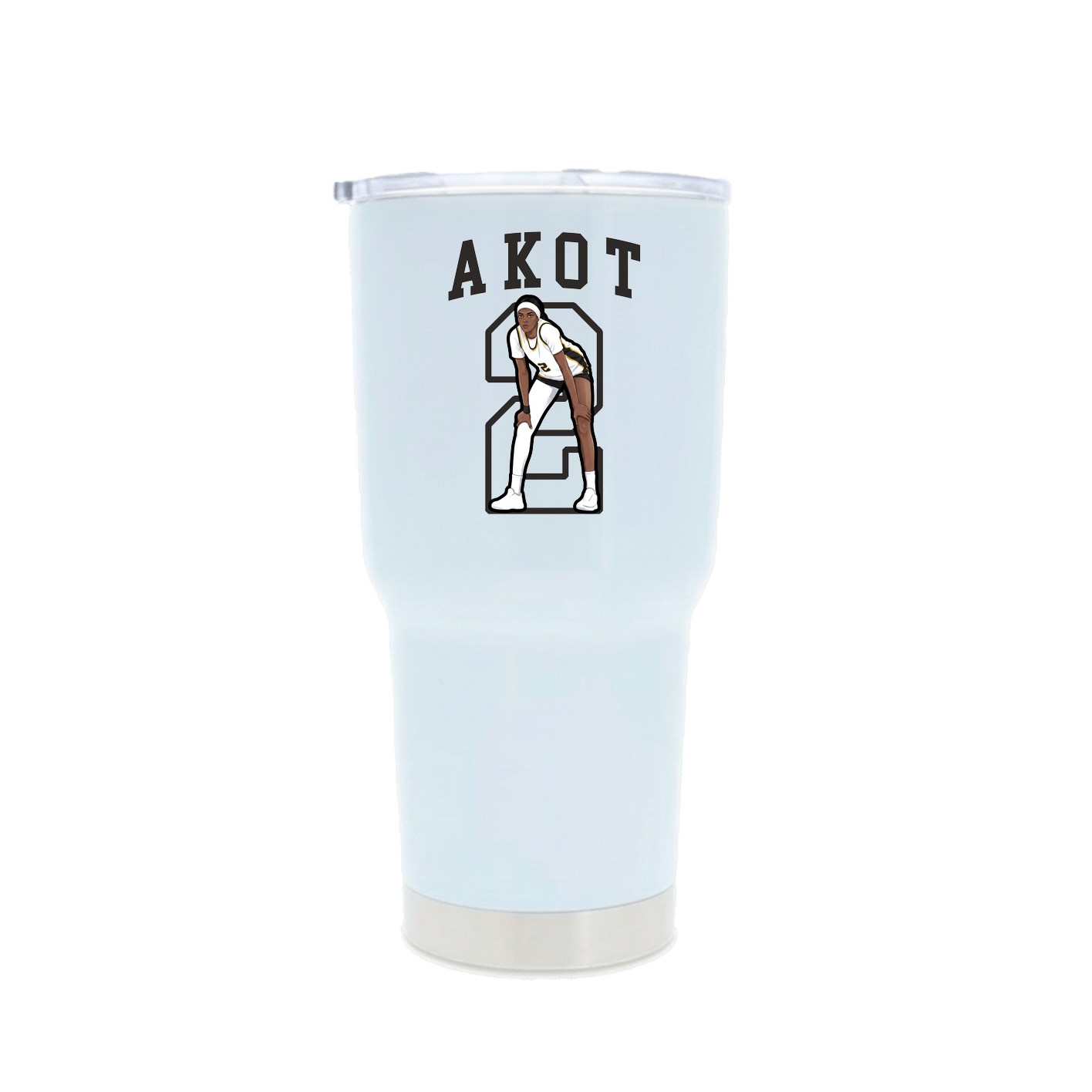 30oz Stainless Steel Tumbler — Shirsey in White