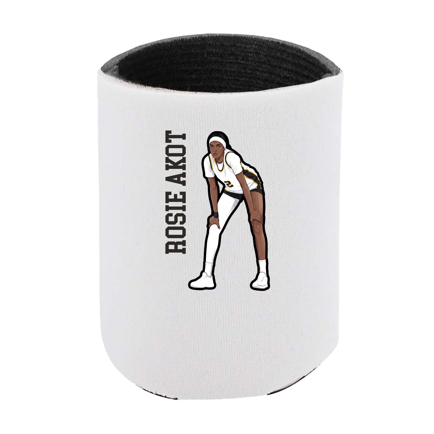Can Holder — Name Vertical in White