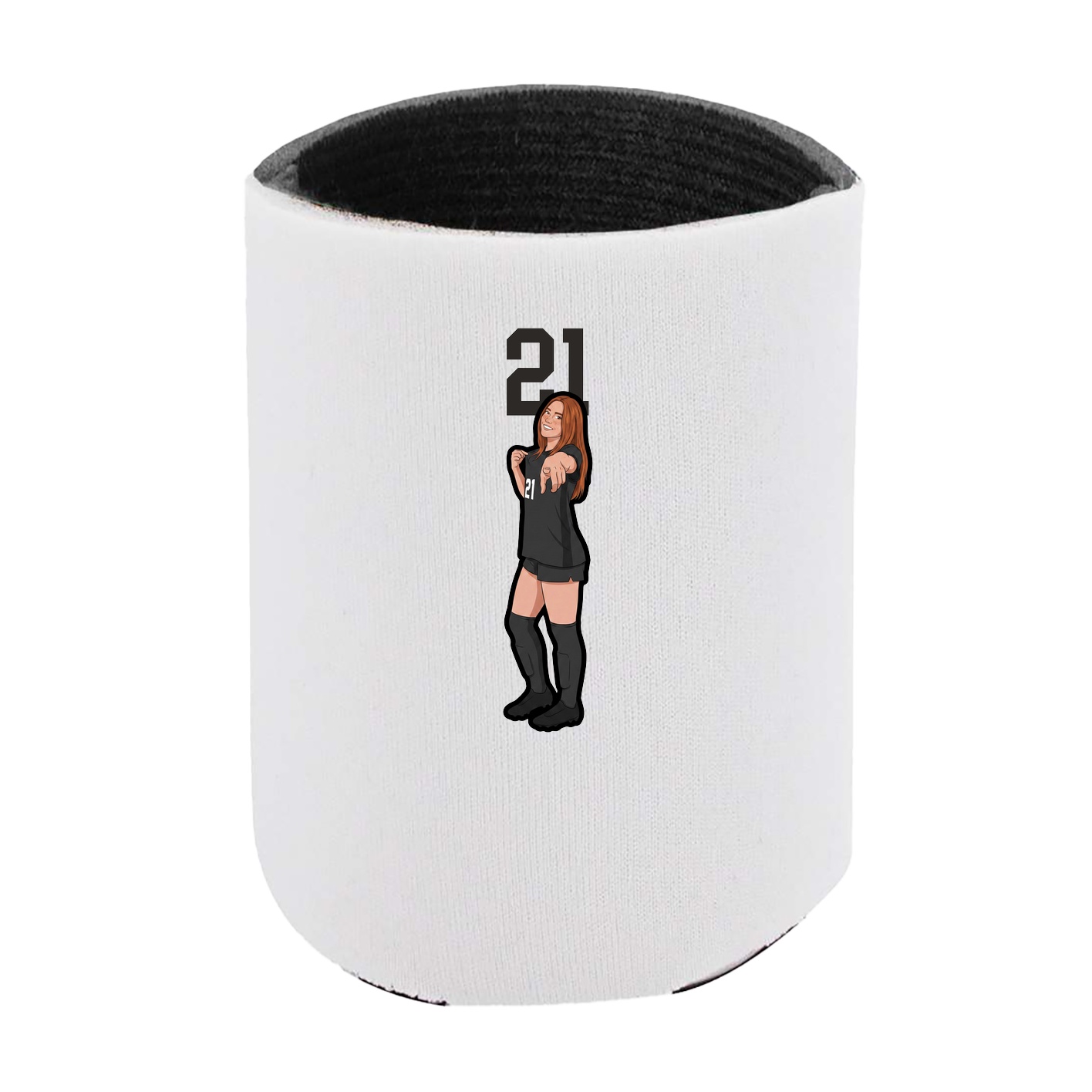 Can Holder — Number Top in White