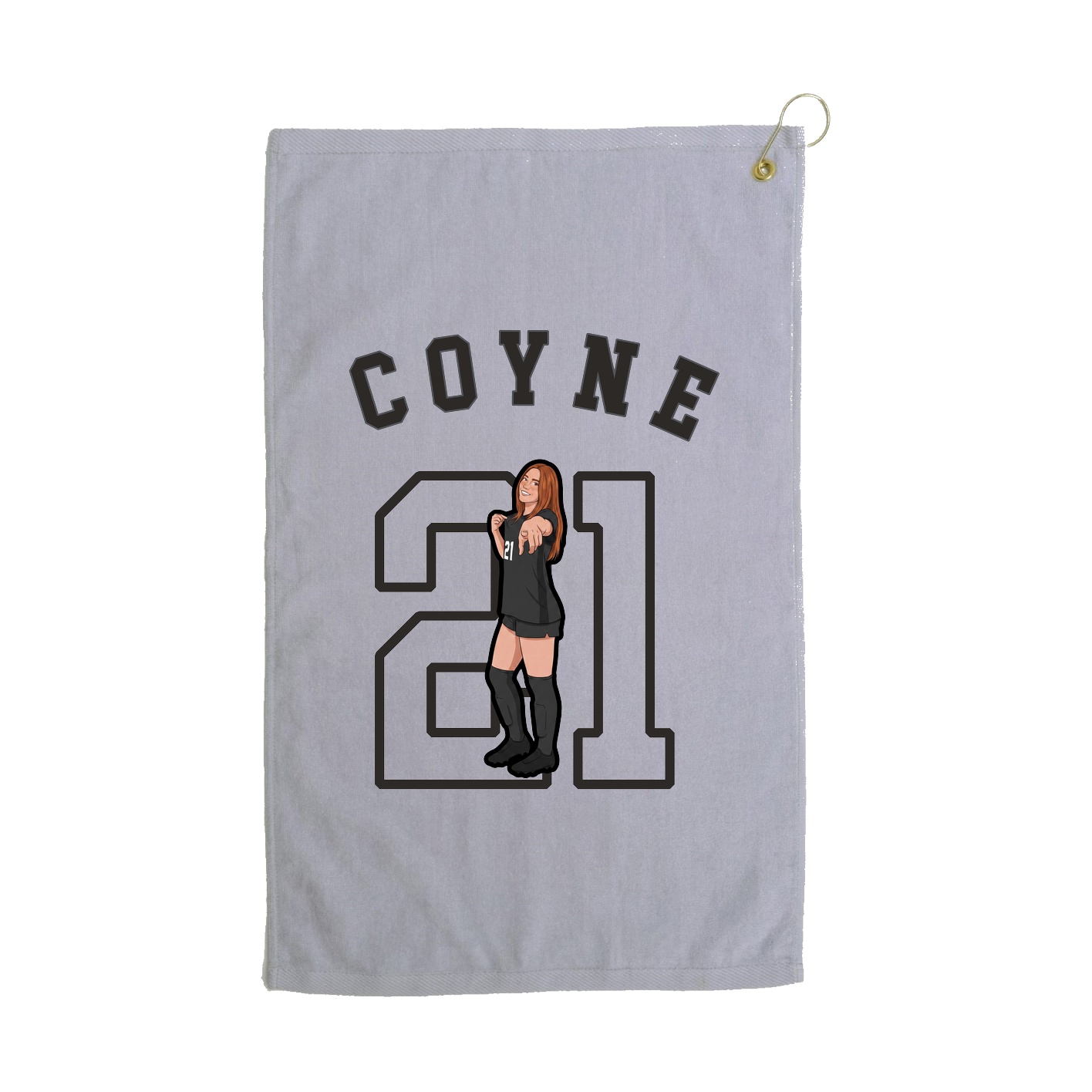 Golf Towel — Shirsey Arch in Grey