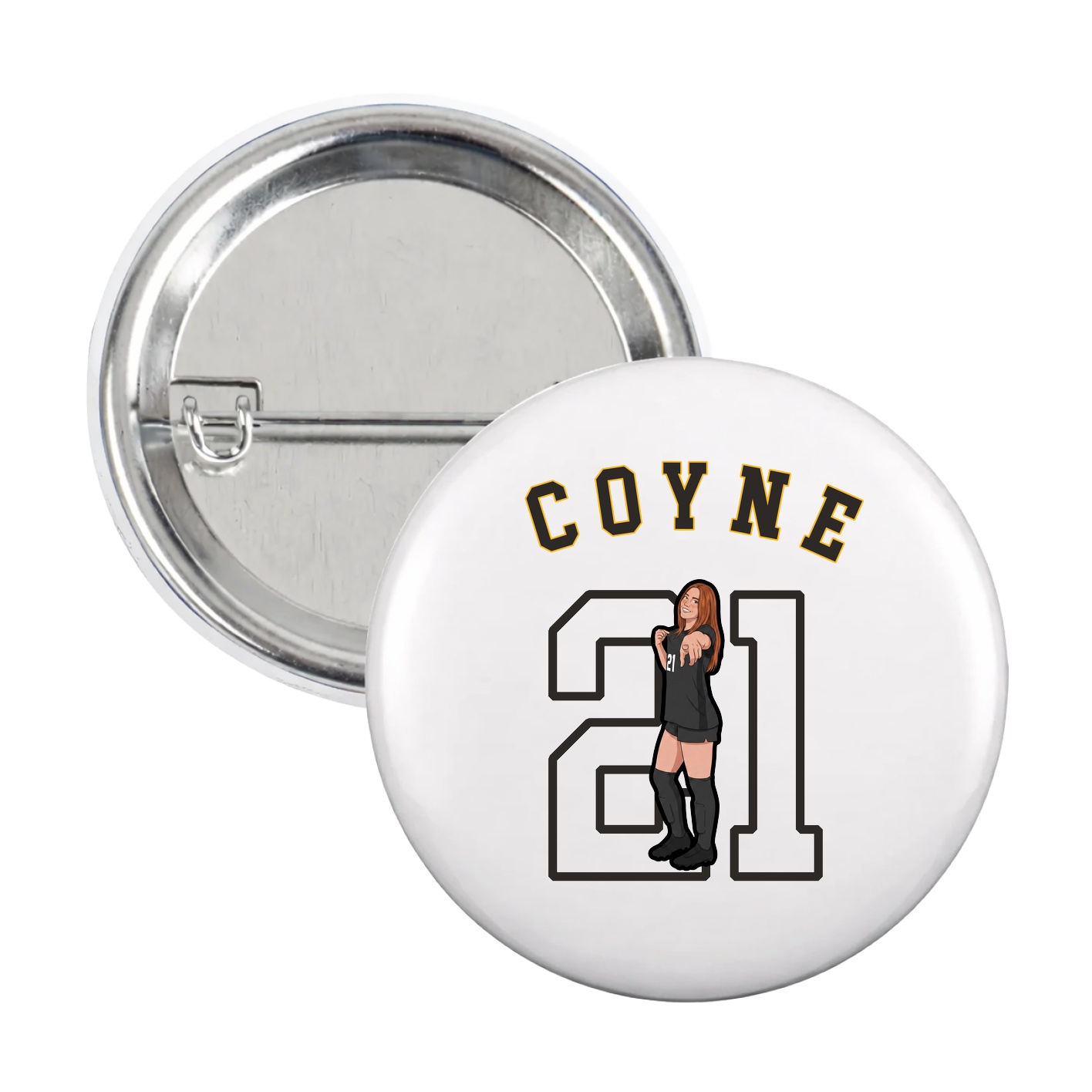 Game Day Button — Shirsey Arch in White