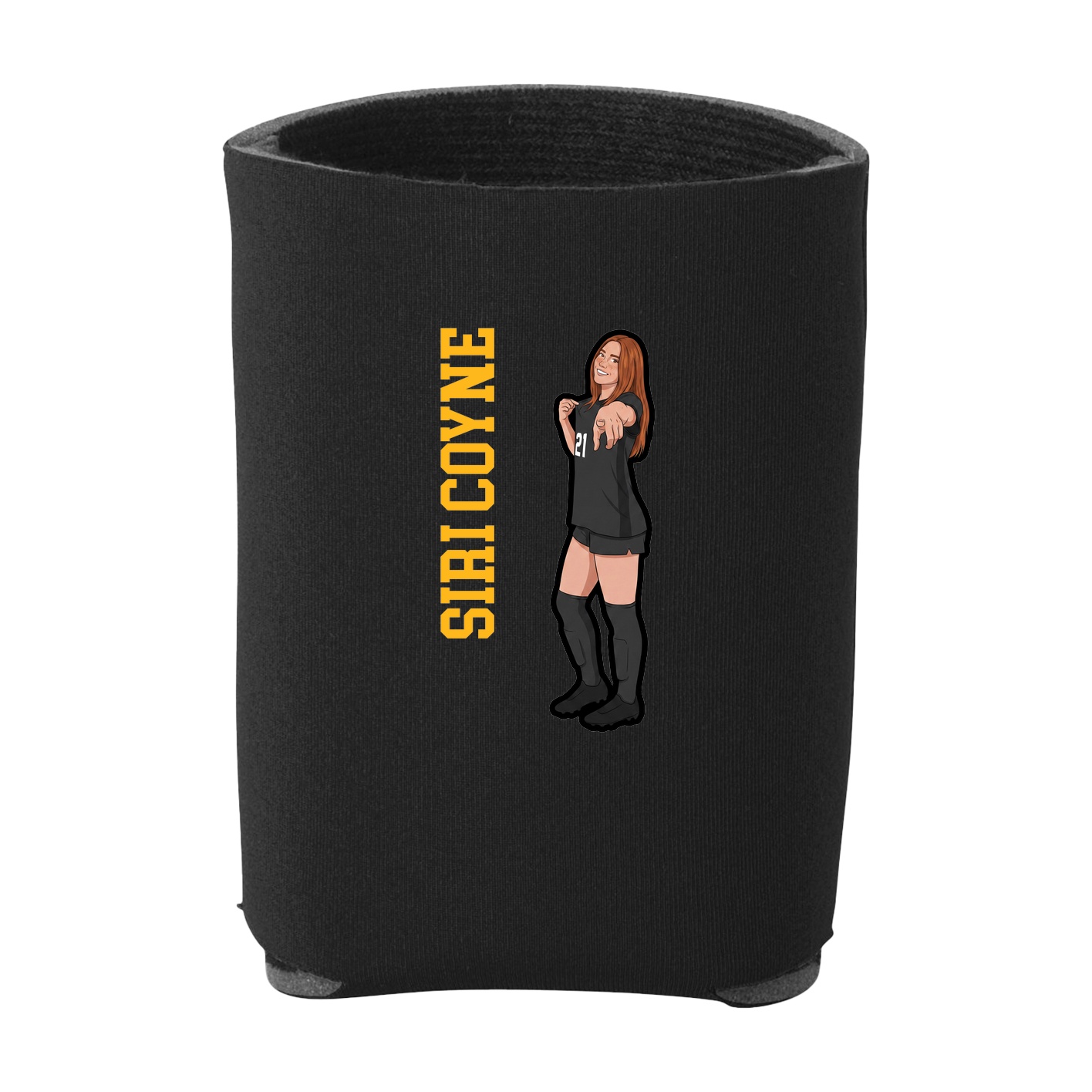 Can Holder — Name Vertical in Black