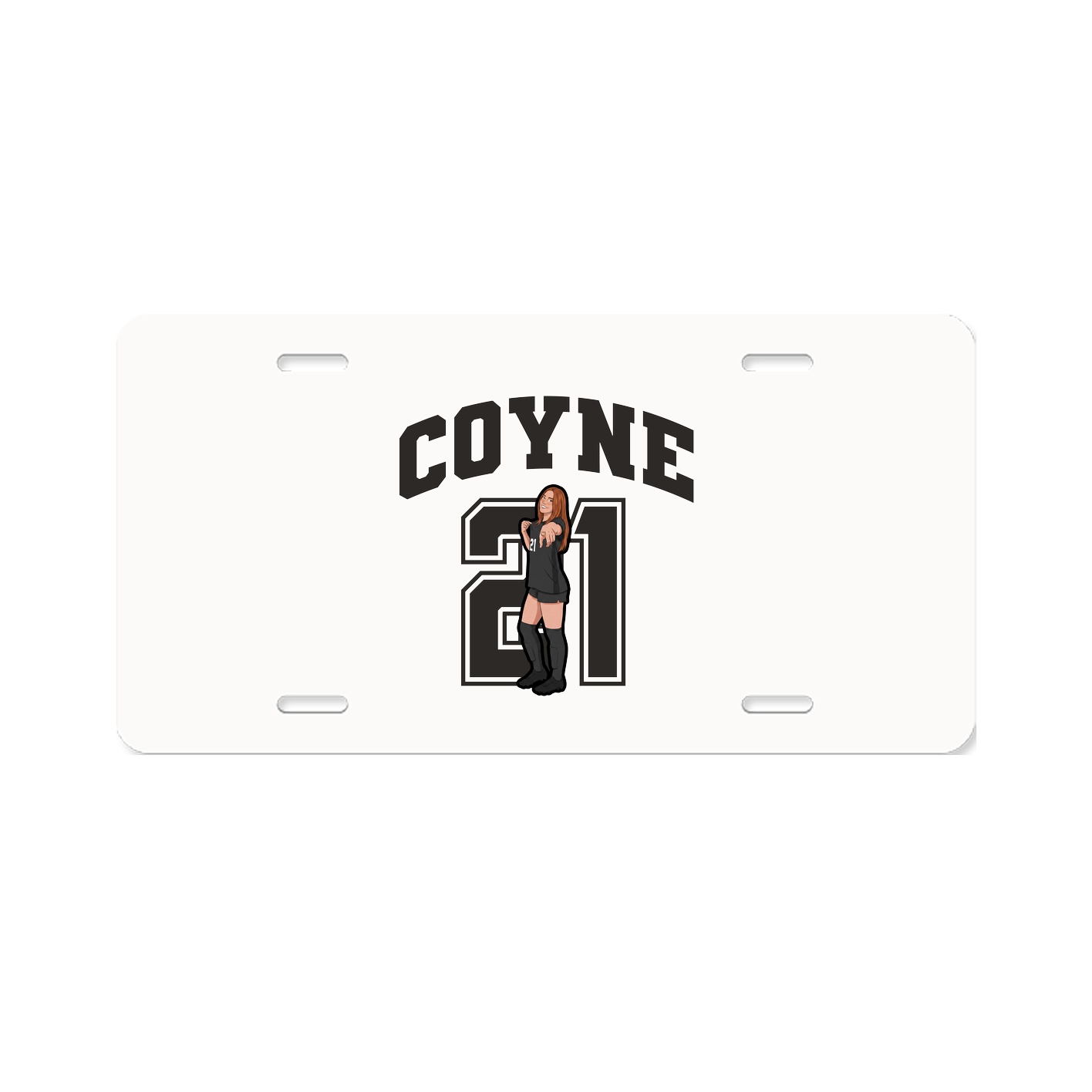 License Plate — Number in Classic
