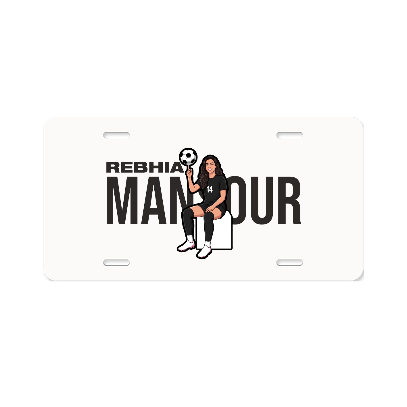 License Plate — Player Name in Classic