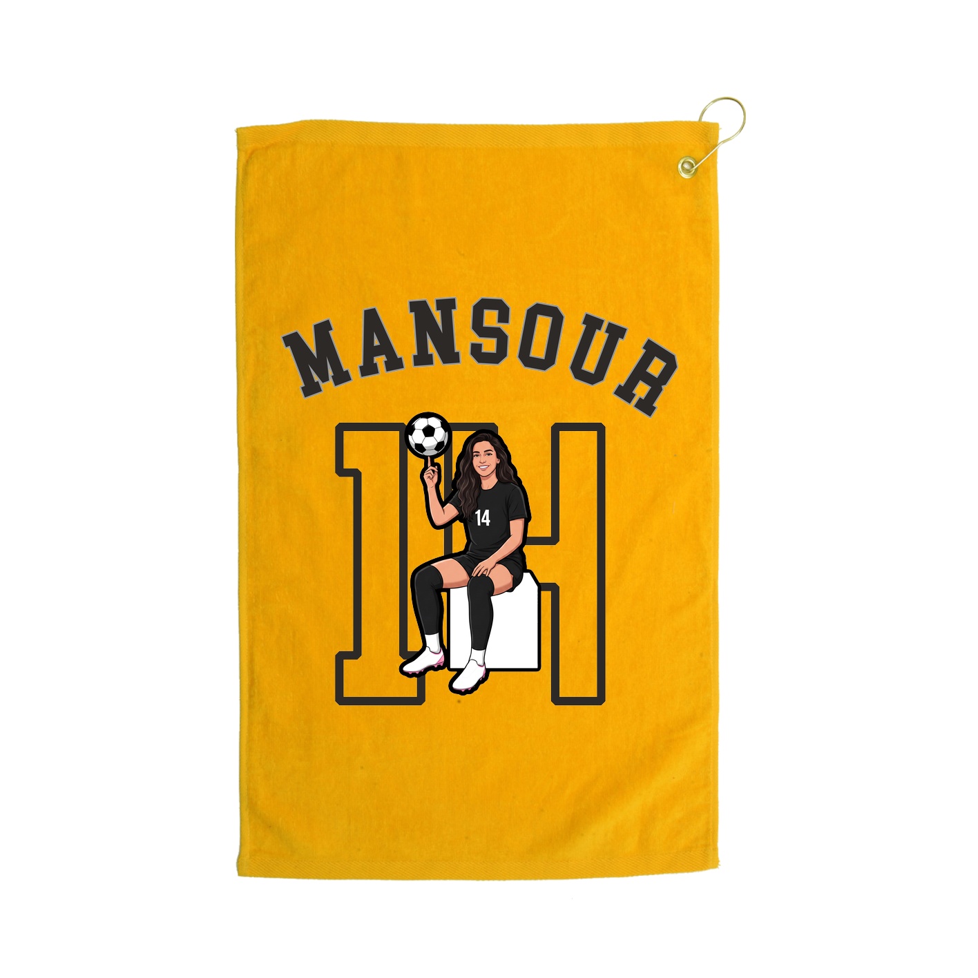 Golf Towel — Shirsey Arch in Gold
