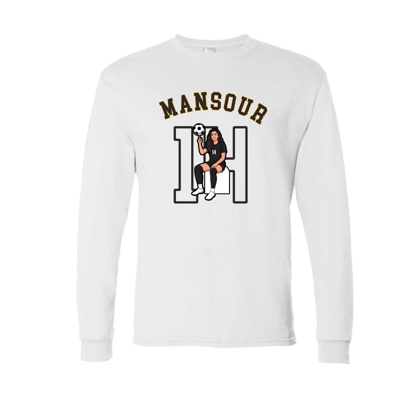 Long Sleeve Tee — Shirsey Arch in White