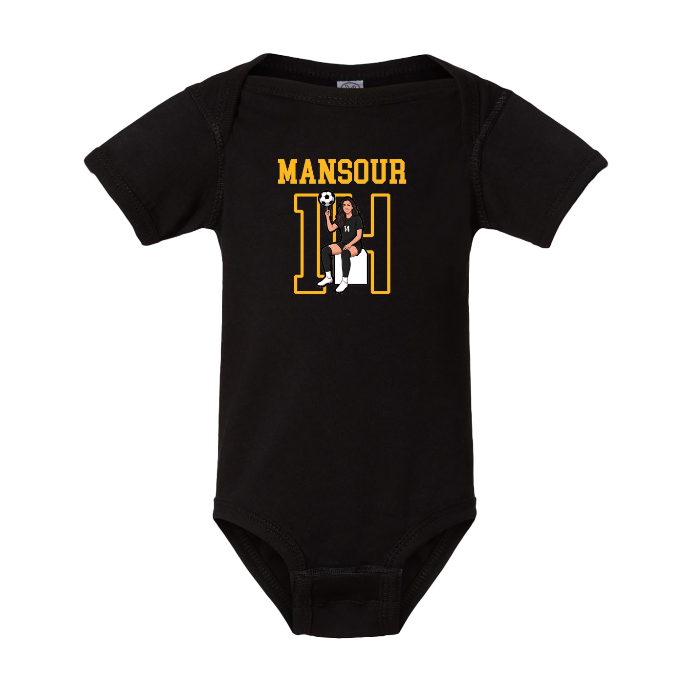Baby Onesie — Shirsey in Black