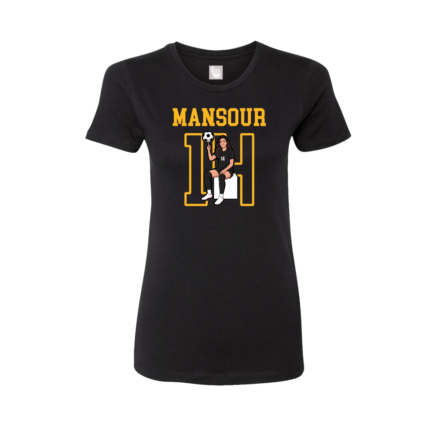 Fitted Women's Tee — Shirsey in Black