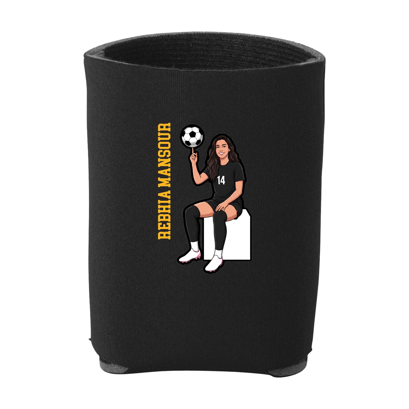 Can Holder — Name Vertical in Black