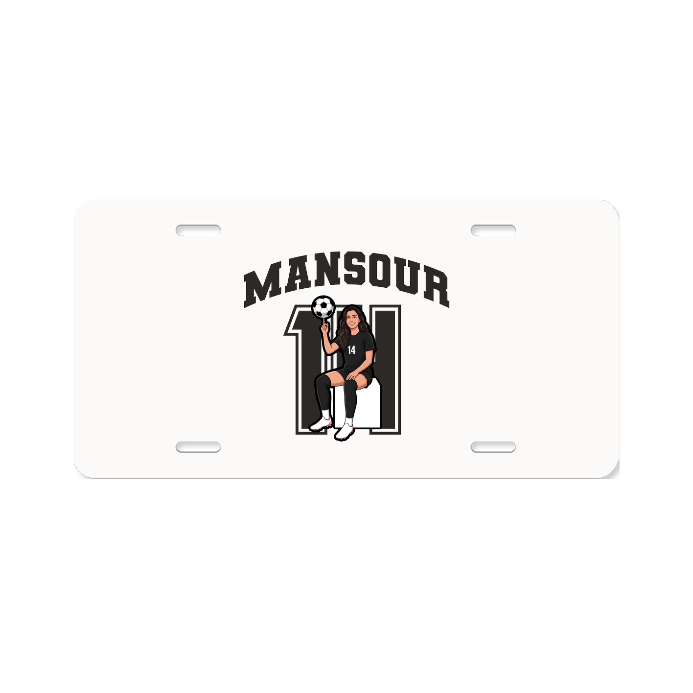 License Plate — Number in Classic