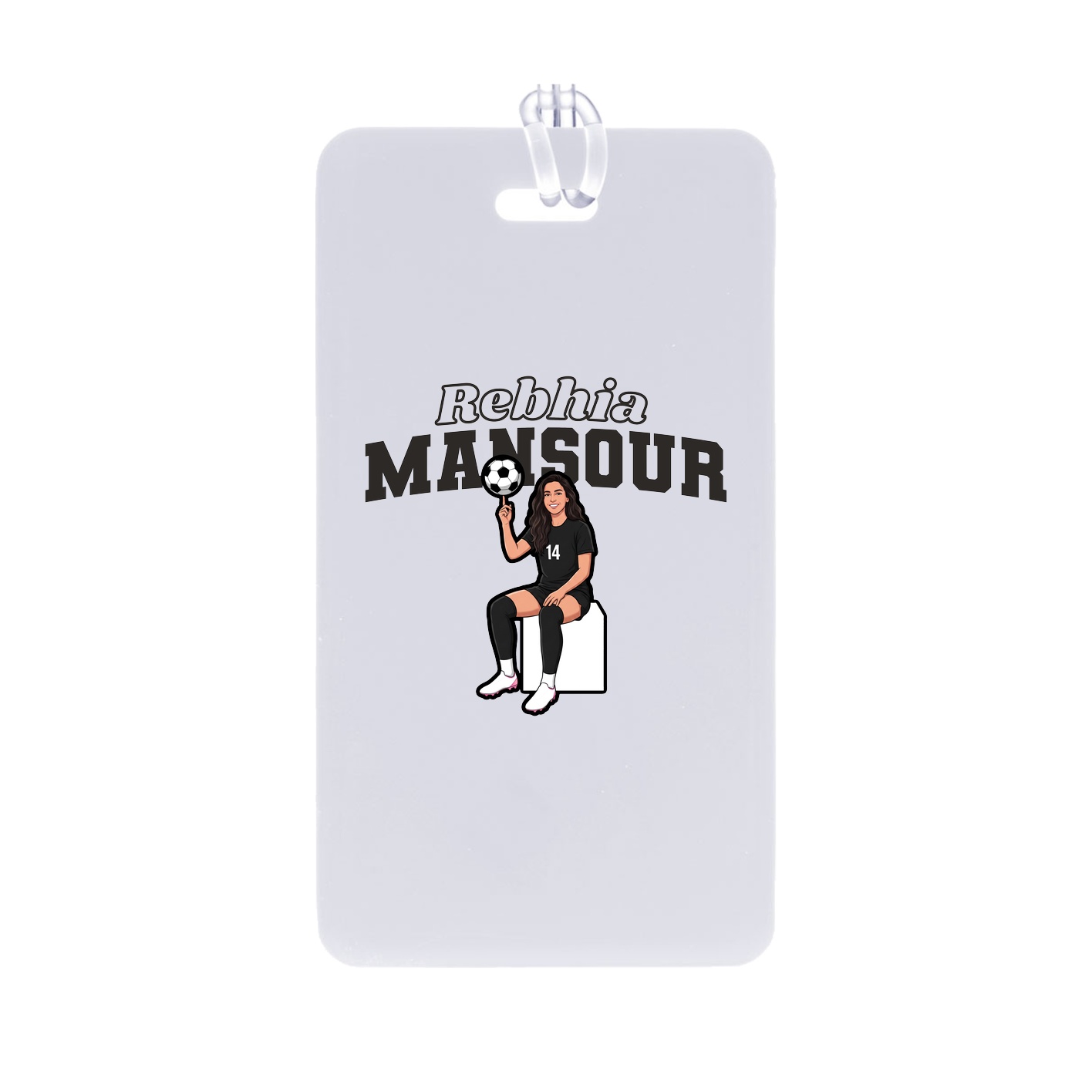 Bag Tag — Name Arch in Classic