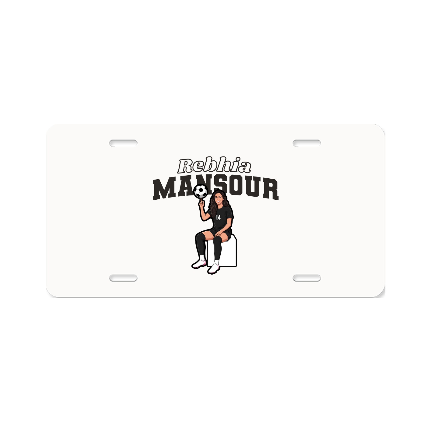 License Plate — Name Arch in Classic