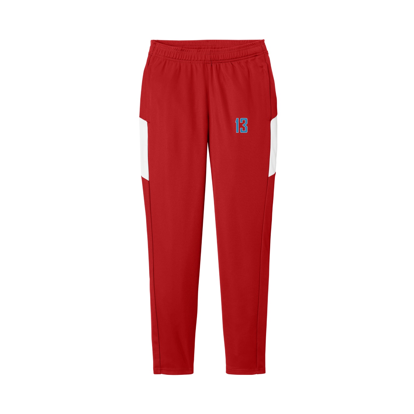 Women's Team Travel Pant — Front Shirsy in Cardinal/White
