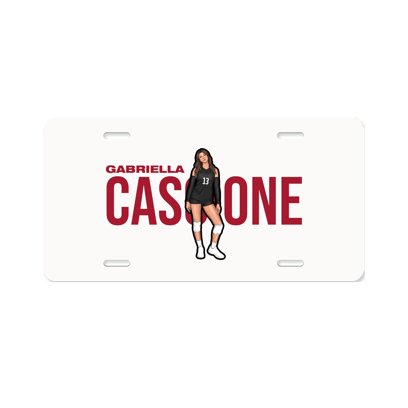 License Plate — Player Name in Classic