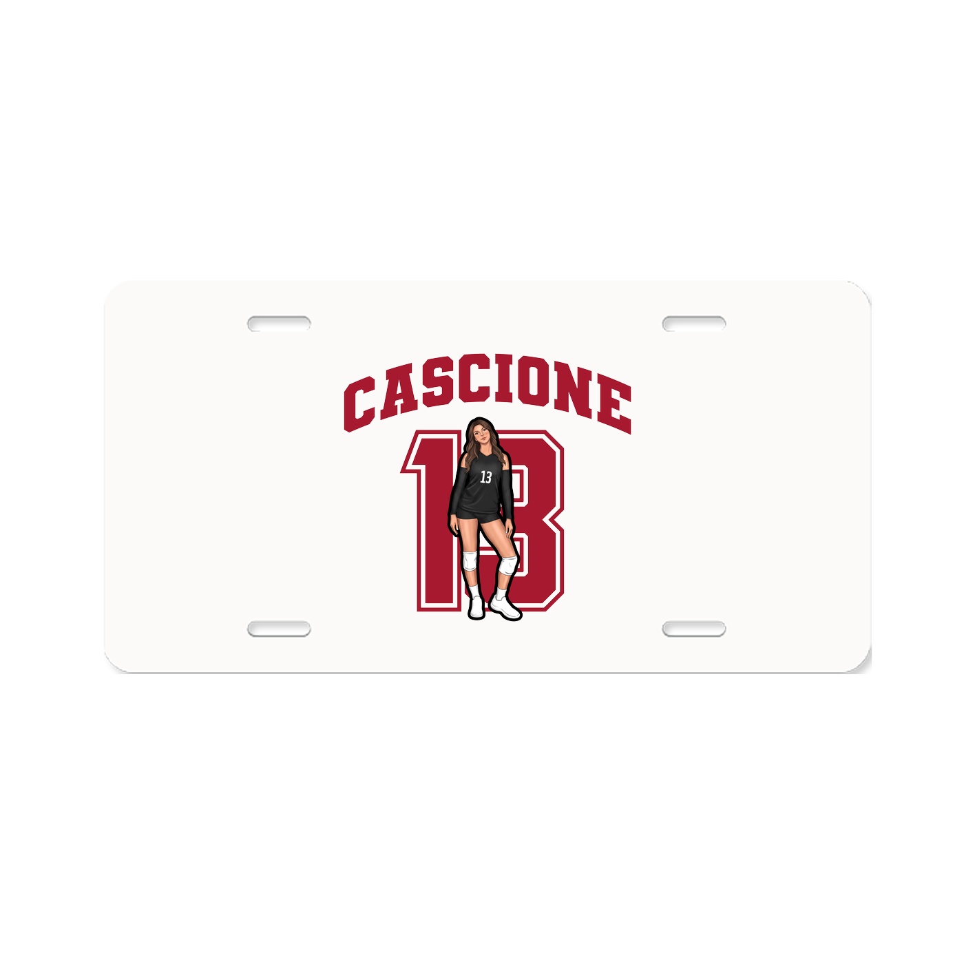 License Plate — Number in Classic