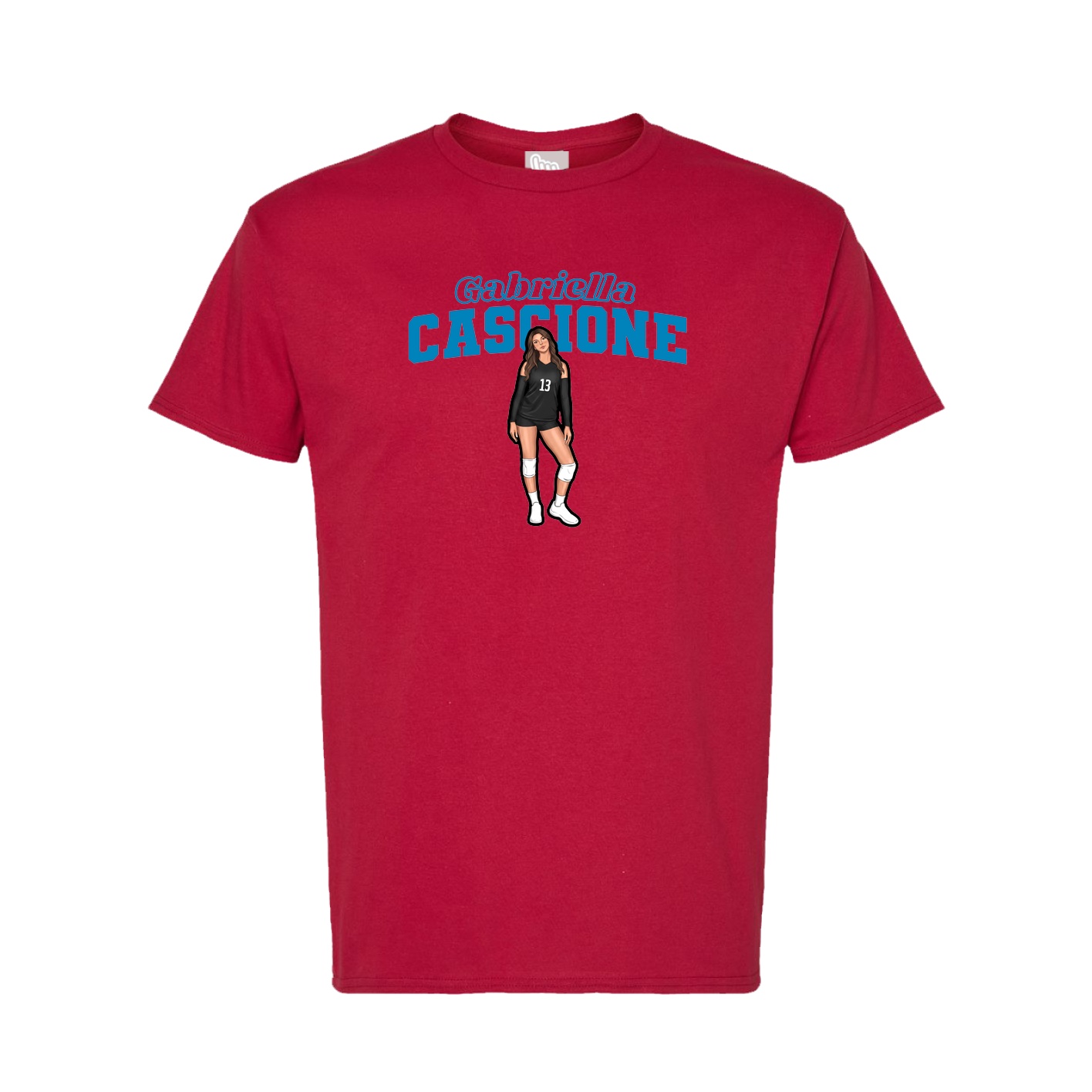 Tee — Name Arch in Crimson
