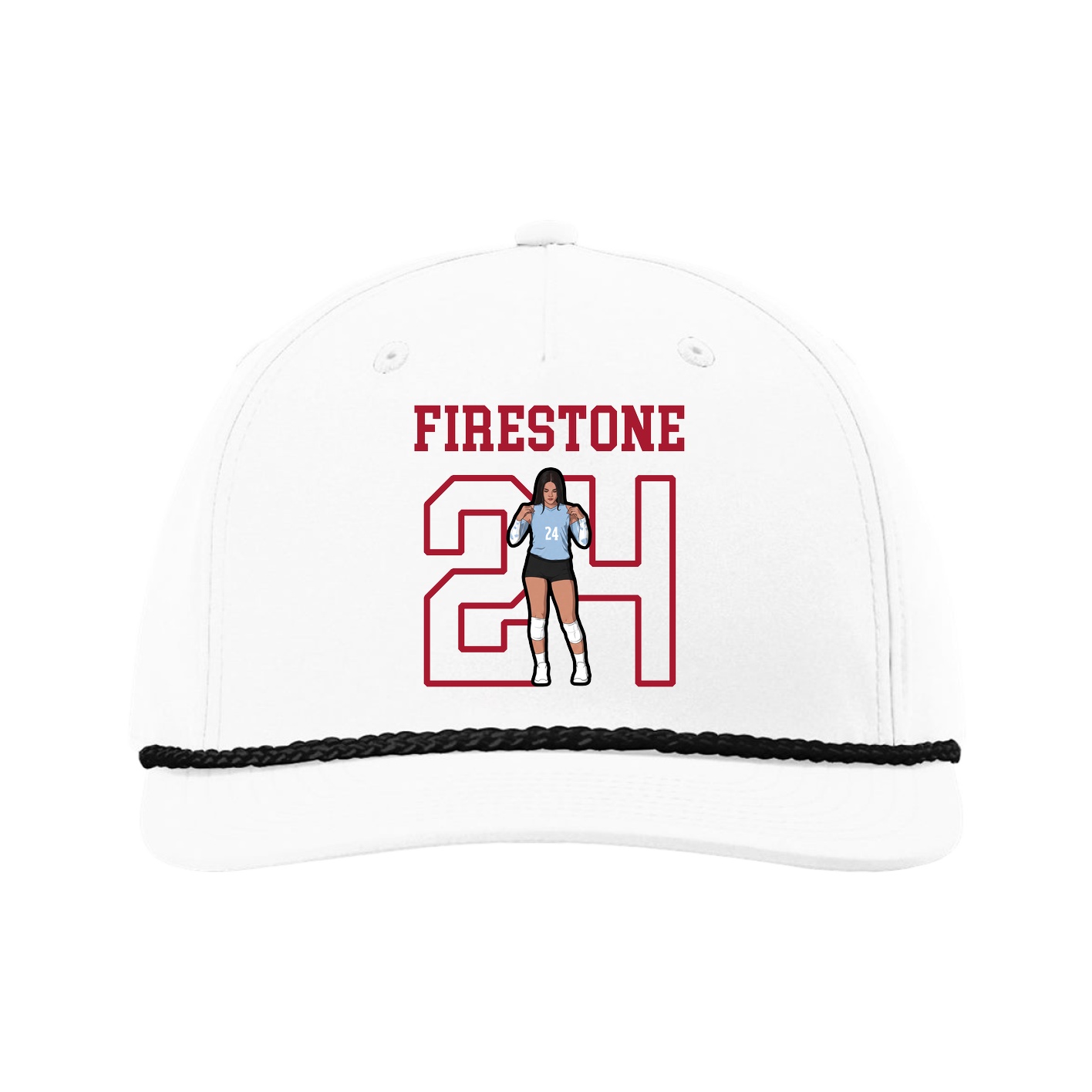 Five-Panel Classic Rope Cap — Shirsey in White