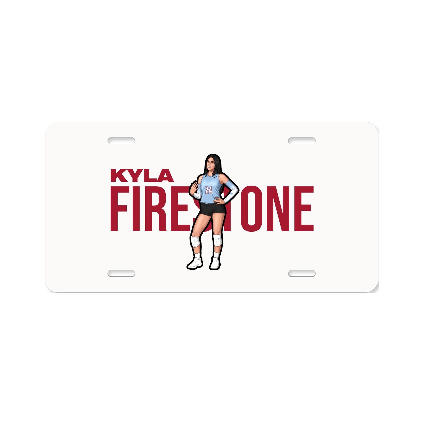 License Plate — Player Name in Classic