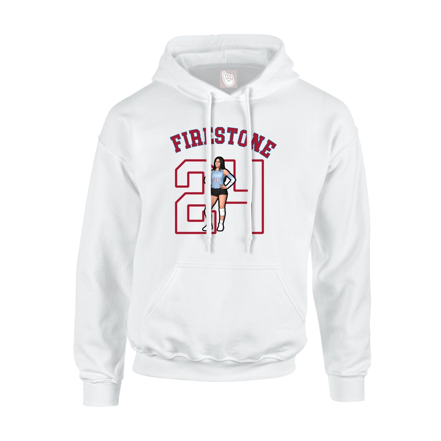 Youth Hoodie — Shirsey Arch in White