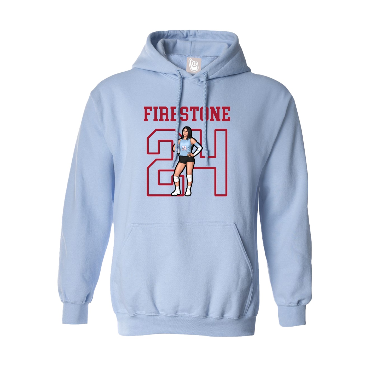 Hoodie — Shirsey in Light Blue