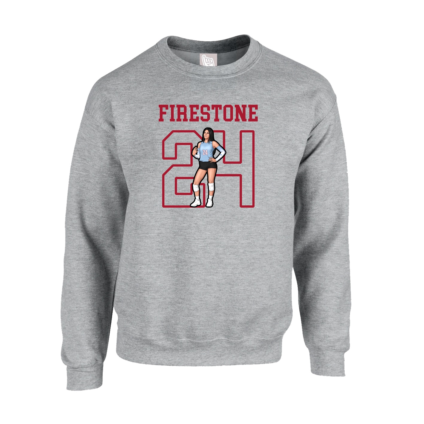 Fleece Crew — Shirsey in Grey