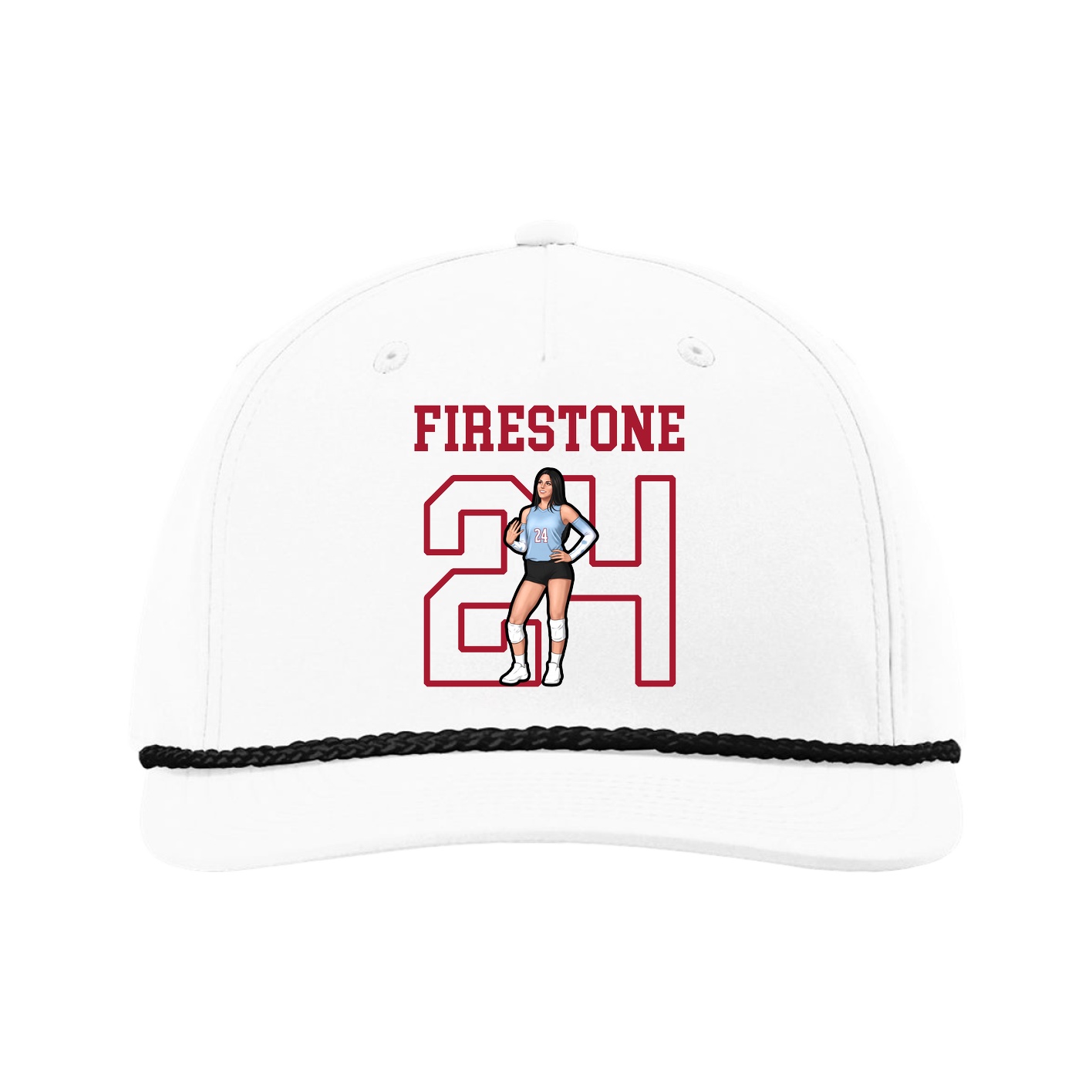 Five-Panel Classic Rope Cap — Shirsey in White
