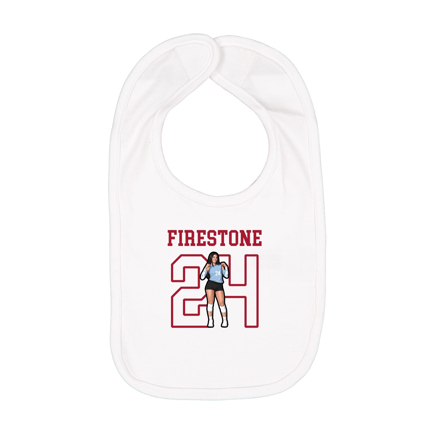 Infant Bib — Shirsey in White