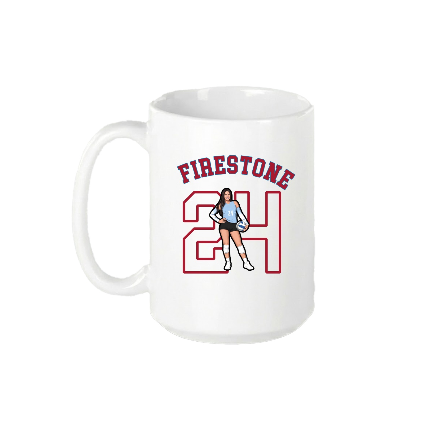15oz Coffee Mug — Shirsey Arch in White