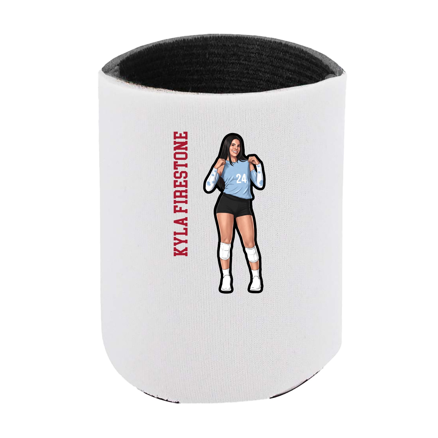 Can Holder — Name Vertical in White
