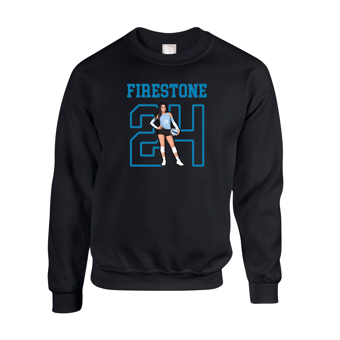 Fleece Crew — Shirsey in Black